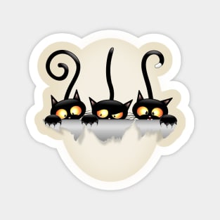 Cats Naughty and Playful Cartoon Characters Sticker